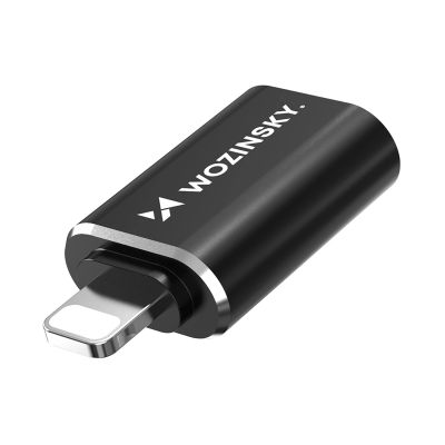 3. Adapter Wozinsky WALA-01 Lightning - USB-A OTG - czarny