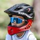 6. Kask rowerowy Rockbros TT-32005 Shark dziecięcy z odpinaną szczęką rozmiar M (54-58) - czarny