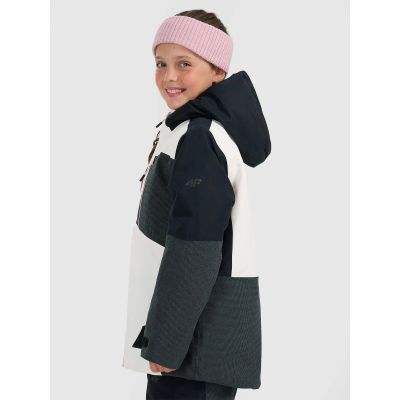 2. Kurtka snowboardowa membrana 10000 dziewczęca 4F 4FJRAW25TTJAF1060-11S