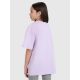 3. T-shirt oversize z nadrukiem dziewczęcy 4F 4FJWSS25TTSHF1870-52S