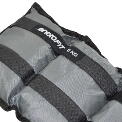 12. OBCIĄŻENIE NA PRZEGUBY SZARE 12KG (2x6KG) ENERO FIT