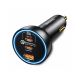 7. Ładowarka samochodowa Baseus 160W z technologią Qualcomm® Quick Charge™ 5 2x USB-C + 1x USB-A - szara