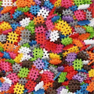 3. Klocki konstrukcyjne Marioinex Mini Waffle, 200 elementów