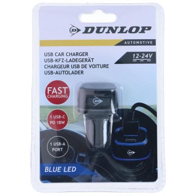 16. ŁADOWARKA SAMOCHODOWA MULTI USB A + USB C DUNLOP