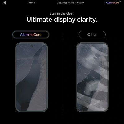 9. Szkło hartowane Spigen Glas.tR EZ Fit Pro HD 2-Pack prywatyzujące na Google Pixel 10 / 11