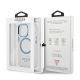 8. Etui Guess Metal Outline MagSafe na iPhone 13 Pro / iPhone 13 - niebieskie