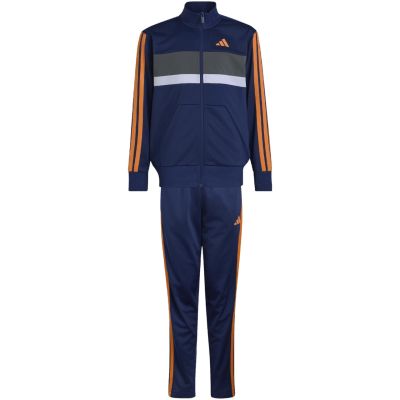 Dres dla dzieci adidas Seasonal Essentials Tiberio 3-Stripes granatowy KZ0148
