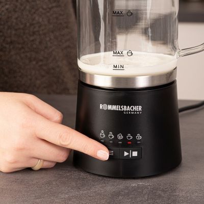 7. Rommelsbacher MS 625 spieniacz / podgrzewacz do mleka Automatyczny spieniacz/podgrzewacz do mleka Czarny, Stal nierdzewna