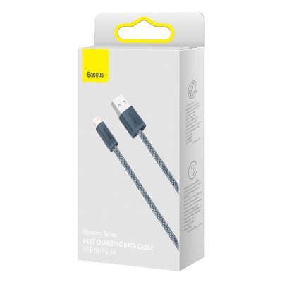 5. Baseus kabel do iPhone USB - Lightning 2m, 2,4A szary (CALD000516)