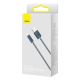 5. Baseus kabel do iPhone USB - Lightning 2m, 2,4A szary (CALD000516)
