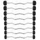 12. Sztanga/gryf stały łamany gumowany HMS GSL-10 10 kg