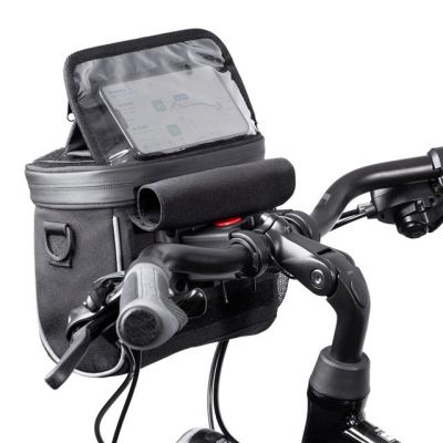 6. Wozinsky torba rowerowa na kierownicę torba rowerowa na ramię czarna (WBHBB-01)