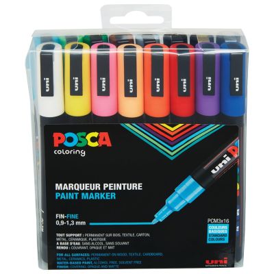 POSCA Marker UNI PC-3M 16er Set