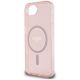 6. Etui Guess IML Glitter Circle MagSafe na iPhone 16e - różowe
