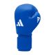 3. Rękawice bokserskie turniejowe adidas z atestem IBA niebieskie