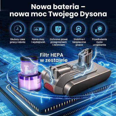 14. Extralink EX.94552 akcesorium/materiał eksploatacyjny do odkurzacza Bateria Ręczny odkurzacz