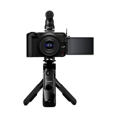7. Aparat Canon z matrycą 24,2 MP, stabilizacją obrazu, ISO 32000, z Wi-Fi, APS-C, kolor czarny