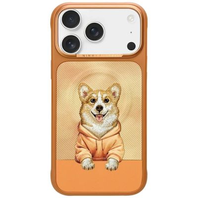 Etui Nimmy Gentle Pets Series Dog MagSafe na iPhone 17 Pro Max - pomarańczowe
