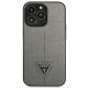 3. Etui Guess Saffiano Triangle Logo na iPhone 13 Pro / 13  6,1" - srebrne