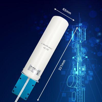 7. QOLTEC ANTENA 4G LTE DUAL | 5DBI | DOOKÓLNA | ZEWNĘTRZNA