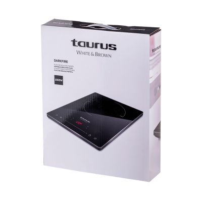 9. Kuchenka indukcyjna nastawna Taurus Darkfire | 2000 W | timer 3h | sterowanie dotykowe | czarny