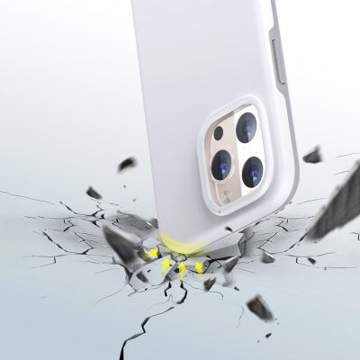 4. Choetech MFM Anti-drop etui pokrowiec iPhone 13 Pro Max biały (PC0114-MFM-WH)
