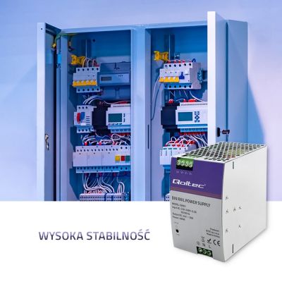 4. Przemysłowy zasilacz na szynę DIN | 480W | 24V | 20A