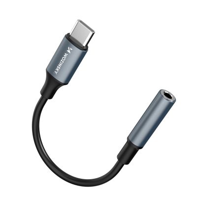3. Adapter Wozinsky WACM-01 USB-C - mini jack 3,5mm - czarny