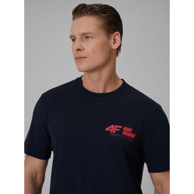 4. T-shirt regular gładki męski 4F 4FRSS26TTSHM3992-31S