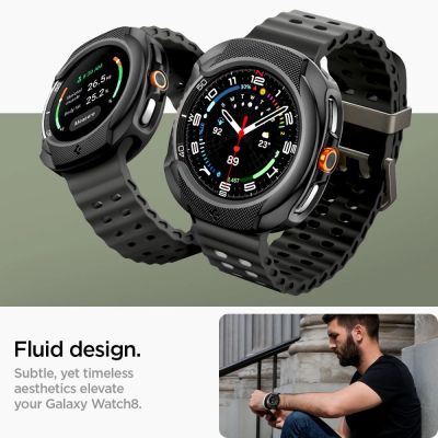9. Etui Spigen Liquid Air na Samsung Galaxy Watch 8 Classic 46 mm - czarne