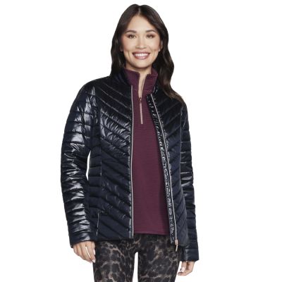 Skechers GO Shield Shine Jacket JA150-BLK Czarne L