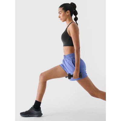 4. Spodenki treningowe szybkoschnące damskie 4F 4FWAW24TFSHF705-31S