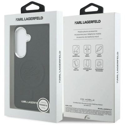 8. Etui Karl Lagerfeld Embossed Ring Initials MagSafe na Samsung Galaxy S26 - czarne