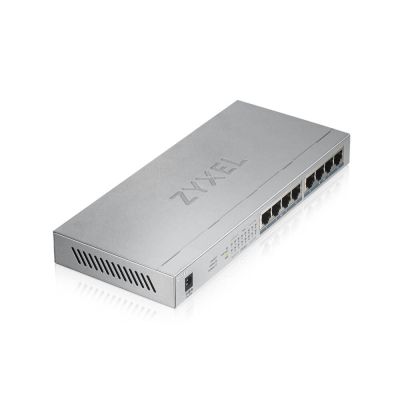 5. Switch Zyxel GS1008-HP 8p PoE (PoE+: 8) 60W Unmanaged Gigabit