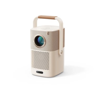 8. Projektor multimedialny Yaber T2 Plus LCD FullHD 1080p z głośnikami JBL - beżowy