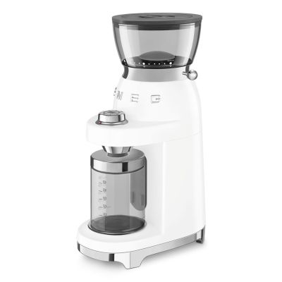 19. Smeg CGF03WHEU młynek do kawy 150 W Biały