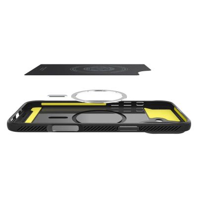 8. Etui Spigen Rugged Armor MagSafe do iPhone 16 - czarne