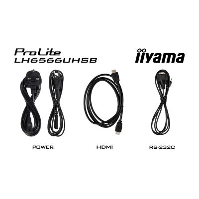 9. iiyama LH6566UHSB-B1AG signage display Płaski panel Digital Signage 165,1 cm (65") LCD Wi-Fi 800 cd/m2 4K Ultra HD Czarny Procesor wbudowany Android 24/7