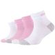 Skechers 4PPK Girls Mesh Ventilation Quarter Socks SK42042-1001 Różowe 27-30