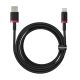 Kabel Baseus Dura USB-Typ C 60W 2m (czerwono-czarny)