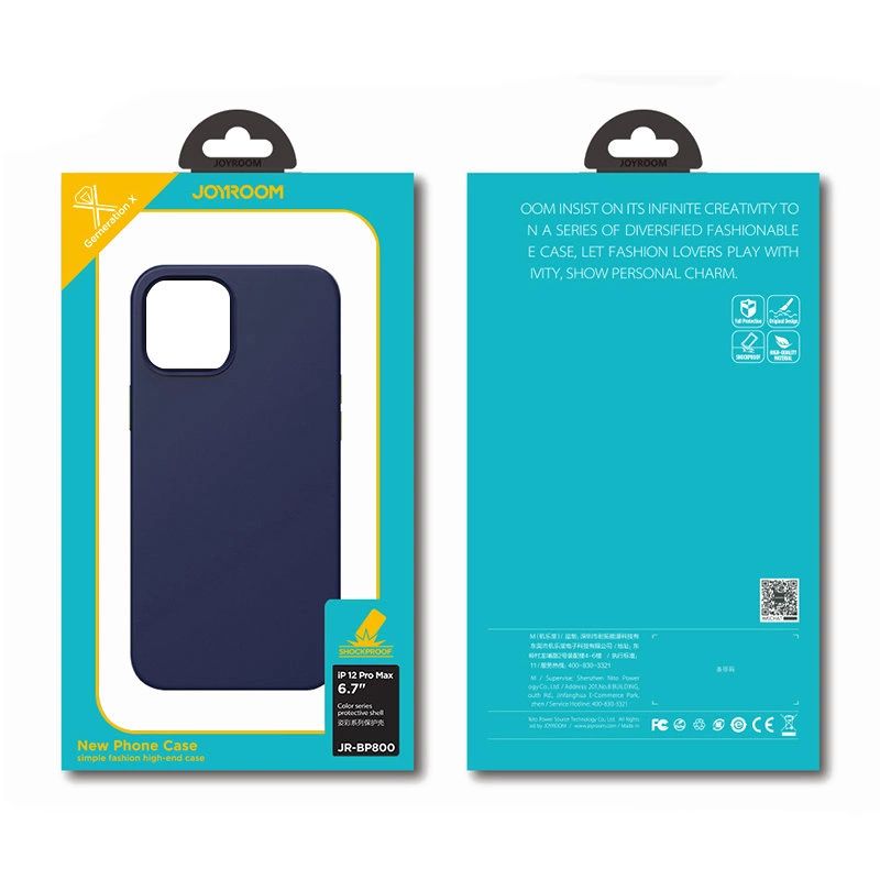 5. Joyroom Color Series ochronne etui do iPhone 12 Pro Max czarny (JR-BP800)