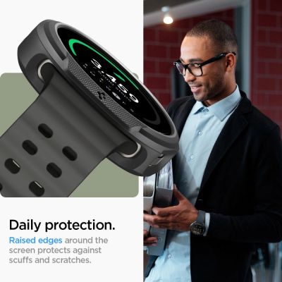 10. Etui Spigen Liquid Air na Samsung Galaxy Watch 8 40 mm - czarny mat