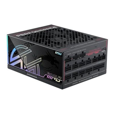 6. MSI MPG Ai1300TS PCIE5 moduł zasilaczy 1300 W 24-pin ATX ATX Czarny