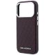 6. Etui Karl Lagerfeld Grained Allover Logo Metal Elongated MagSafe na iPhone 17 Pro / 18 Pro Max - burgundowe
