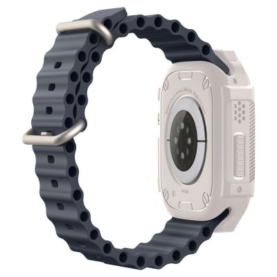 9. Etui Spigen Rugged Armor na Apple Watch Ultra 1 / 2 (49 mm) - beżowe