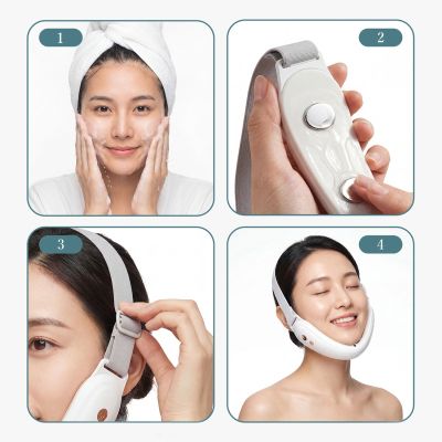 9. Masażer Belleskin by MAXGROOM M-170 do twarzy i podbródka EMS LED - biały