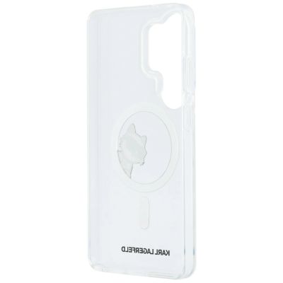 7. Etui Karl Lagerfeld IML Peekaboo Choupette MagSafe ba Samsung Galaxy S26 Ultra - przezroczyste