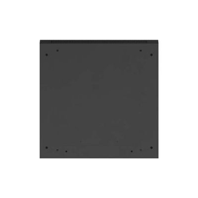 11. Szafa instalacyjna rack wisząca 19" 9U 600x600 czarna drzwi perforowane Lanberg (flat pack)