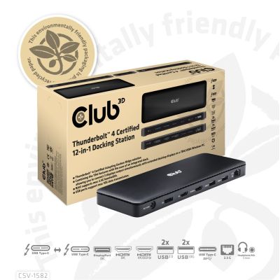 2. CLUB3D Club 3D, Dockingstation TB4 12 in 1