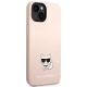 4. Etui Karl Lagerfeld Silicone Choupette Body na iPhone 14 Plus - jasnoróżowe